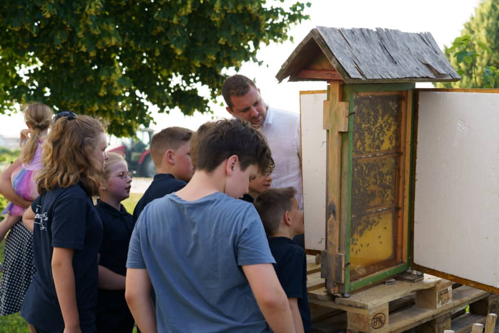 Abschlussfeier der Bienenwiese der Feuerwehrjugend Zettling am 11. Juni 2025 – mit Unterstützern, Sponsoren, Bürgermeister Dr. Matthias Pokorn, Vizebürgermeisterin Ingrid Baumhackl und gemütlichem Ausklang an der Feuerschale