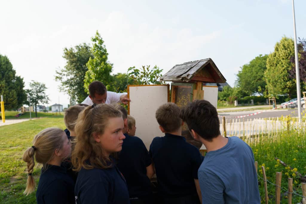 Abschlussfeier der Bienenwiese der Feuerwehrjugend Zettling am 11. Juni 2025 – mit Unterstützern, Sponsoren, Bürgermeister Dr. Matthias Pokorn, Vizebürgermeisterin Ingrid Baumhackl und gemütlichem Ausklang an der Feuerschale