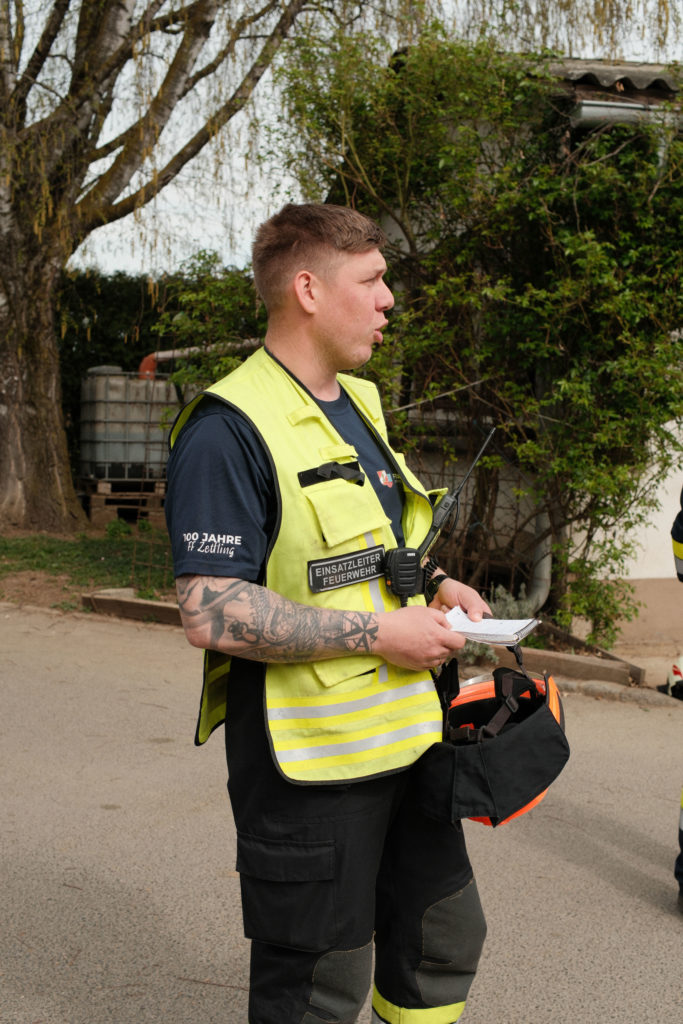 Feuerwehr Zettling bei der Osterübung 2026 mit Rotem Kreuz Lieboch