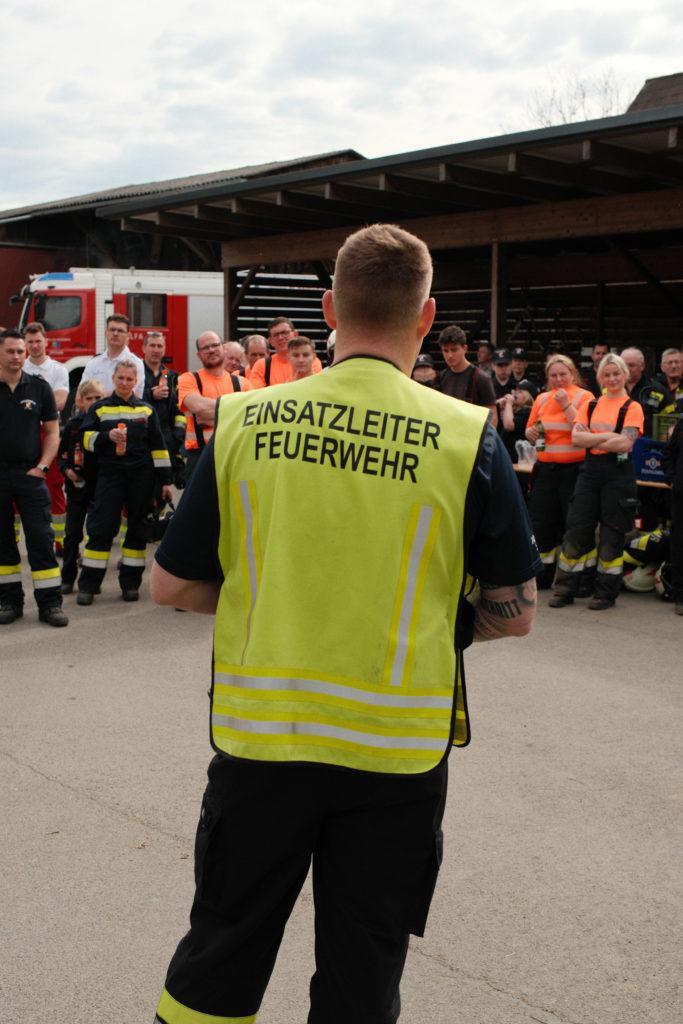 Feuerwehr Zettling bei der Osterübung 2026 mit Rotem Kreuz Lieboch