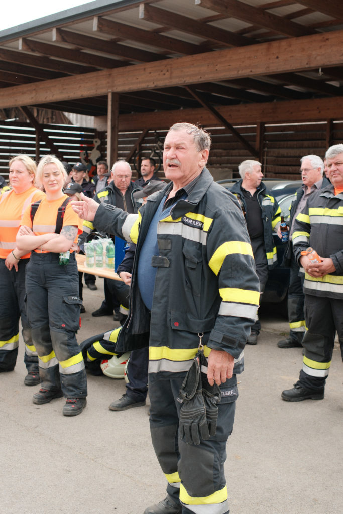 Feuerwehr Zettling bei der Osterübung 2026 mit Rotem Kreuz Lieboch