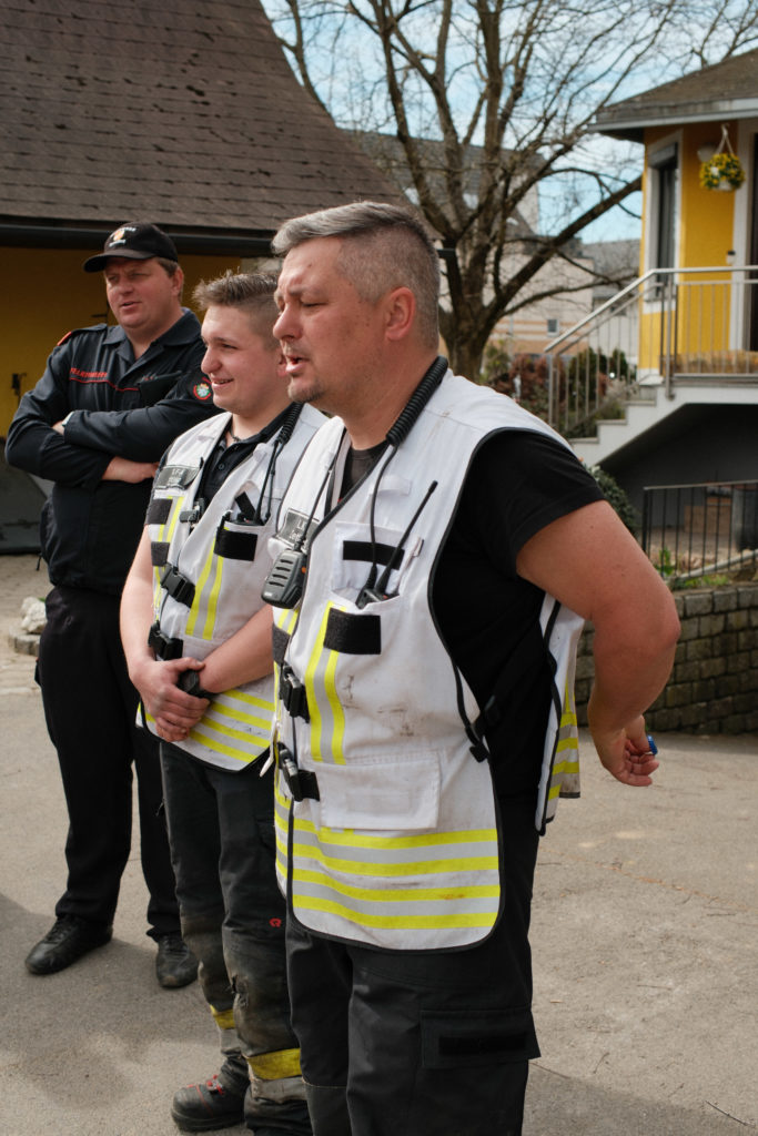 Feuerwehr Zettling bei der Osterübung 2026 mit Rotem Kreuz Lieboch