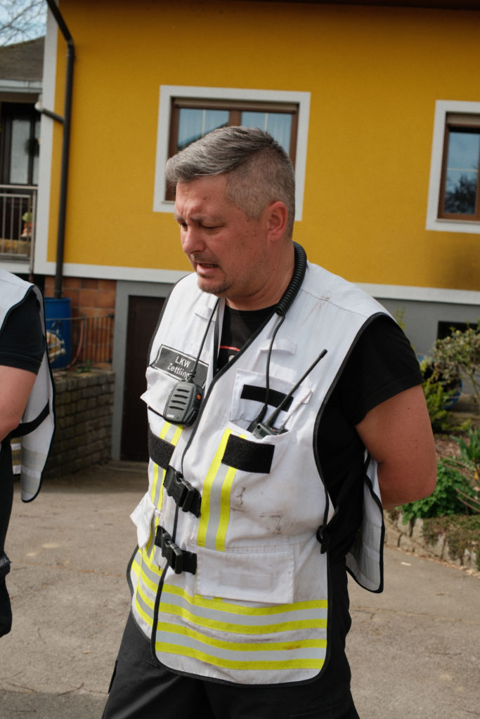 Feuerwehr Zettling bei der Osterübung 2026 mit Rotem Kreuz Lieboch