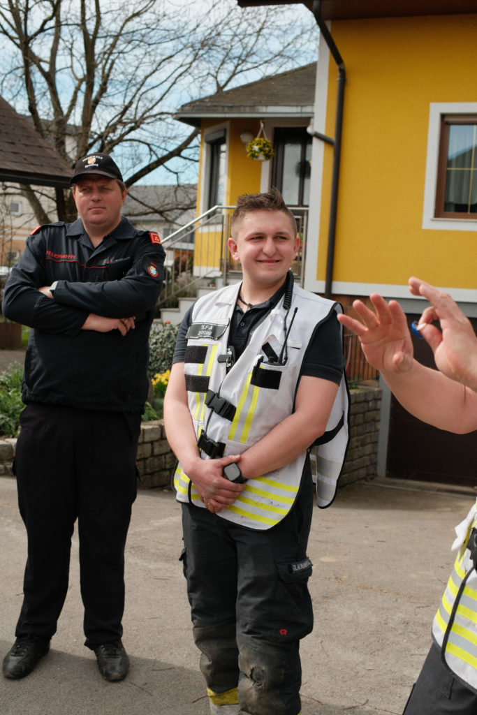Feuerwehr Zettling bei der Osterübung 2026 mit Rotem Kreuz Lieboch