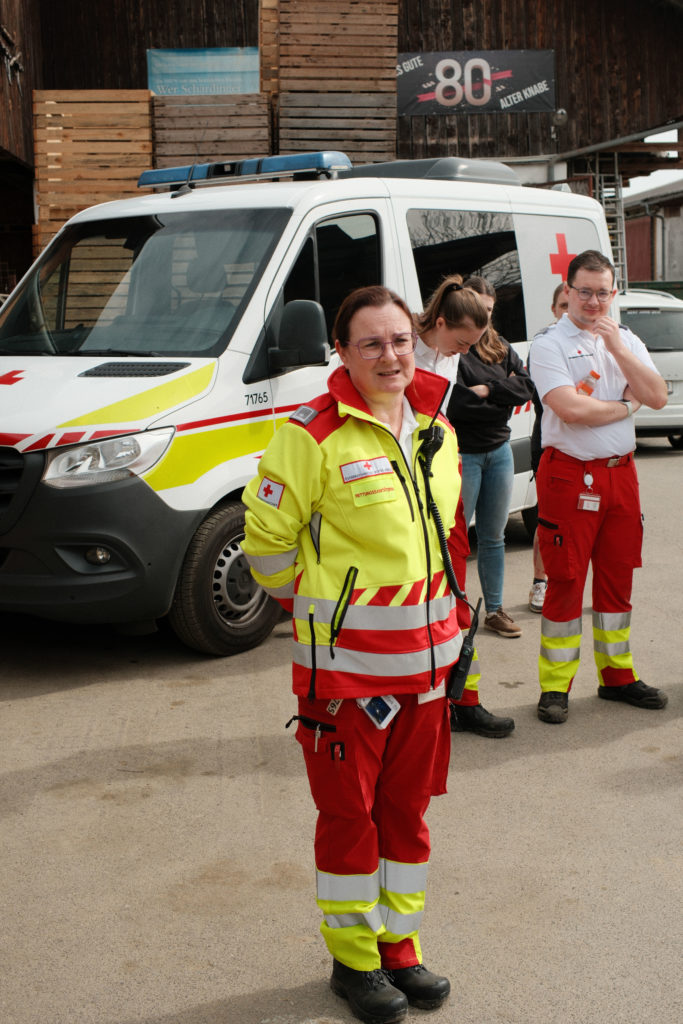 Feuerwehr Zettling bei der Osterübung 2026 mit Rotem Kreuz Lieboch